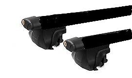 2xBLACK CROSS BARS / ROOF RACKS For Alfa Romeo 159 wagon 2005-2011 Fits raised rails