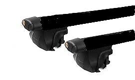 2xBLACK CROSS BARS / ROOF RACKS For Chrysler Grand Voyager 2008-2014