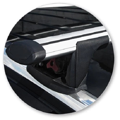 2xSilver Roof racks for Jeep Grand Cherokee May 2022 - 2025 / Aerodynamic Cross bars