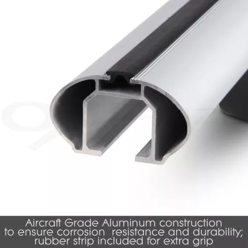 2xSilver Roof racks / Cross bars for Honda CRV 1996 - 2001 / Fits raised rails