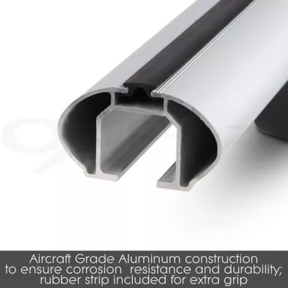 2xSilver Roof racks / Cross bars for Honda CRV 1996 - 2001 / Fits raised rails