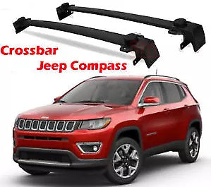 2x Roof racks / Cross bars for Jeep Compass 2017 -2025
