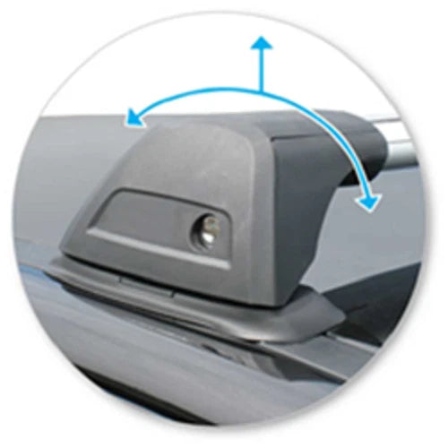 2xSilver Roof racks for Peugeot 307 Hatch 2002-2007 / Aerodynamic Cross bars