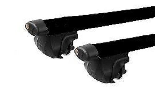 2xBlack Roof racks / Cross bars for Honda CRV 1996 - 2001 / Fits raised rails