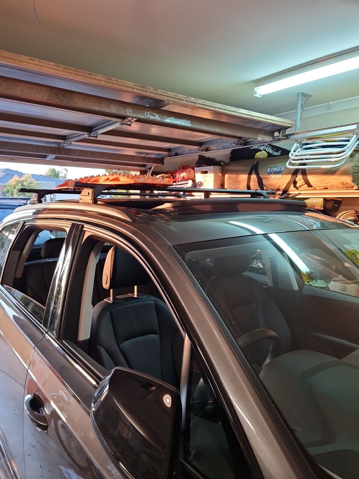 2xBLACK Aerodynamic Roof racks / Cross Bars for Audi Q7 2015-2023 SQ7